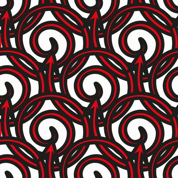 Seamless abstract geometric pattern on a white background - Vektor, Bild