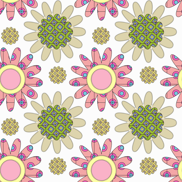 Decorative floral pattern - Vektor, obrázek