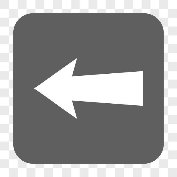 Arrow Left Rounded Square Button - Вектор,изображение