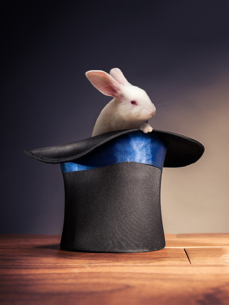 High contrast image of magician hat  - Photo, Image