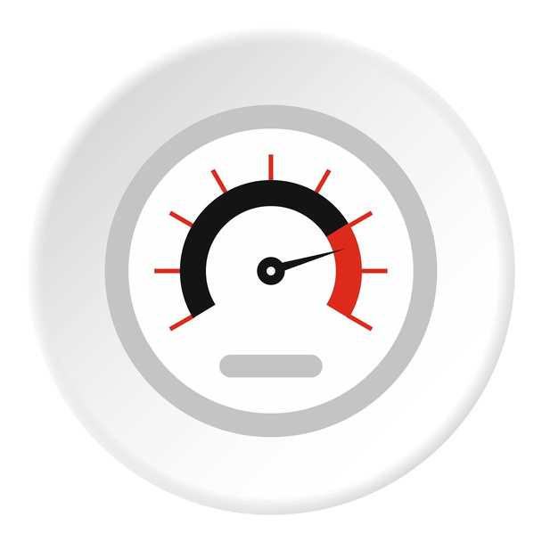 Exclusive speedometer icon, flat style - ベクター画像