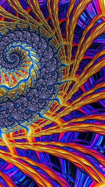 espiral torcida abstrata - imagem gerada digitalmente
 - Foto, Imagem