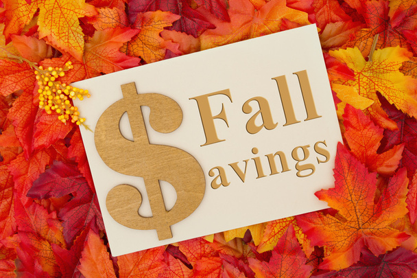 Fall Savings message - Photo, Image