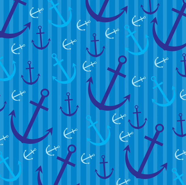 Seamless anchor pattern in vector format. - ベクター画像