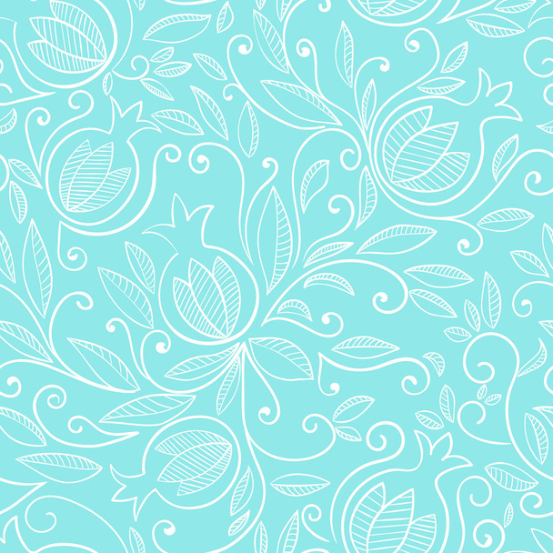 Pomegranate seamless pattern - Vector, afbeelding