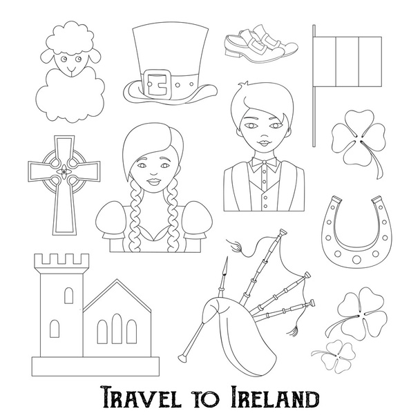 Travel to Ireland - Vector, afbeelding