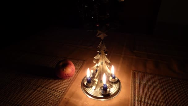 Karácsonyfa gyertya chimes - Felvétel, videó