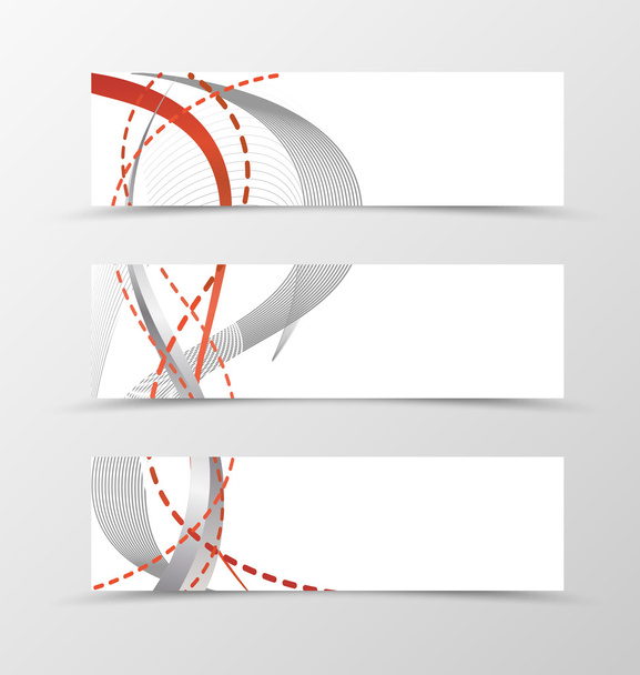 Set of banner smooth design - Vector, Image