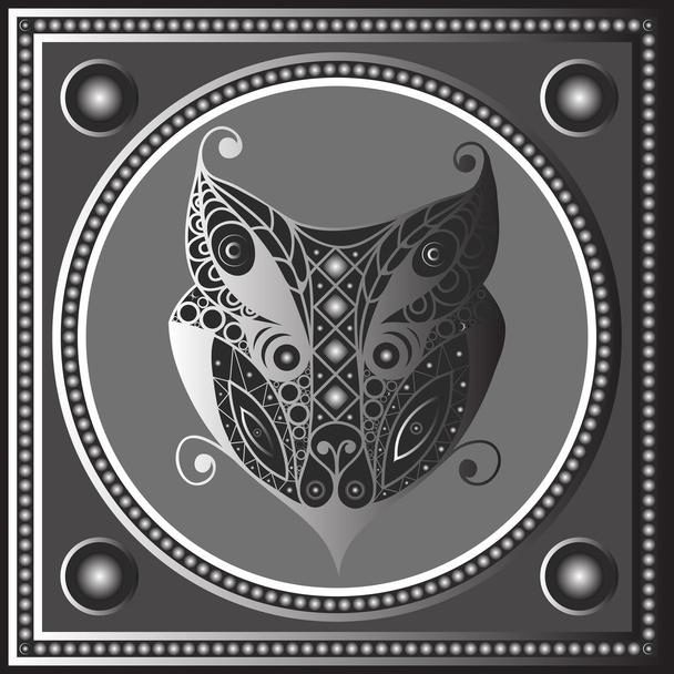 Ethnic Maya texture with a totem 66 - Vector, afbeelding