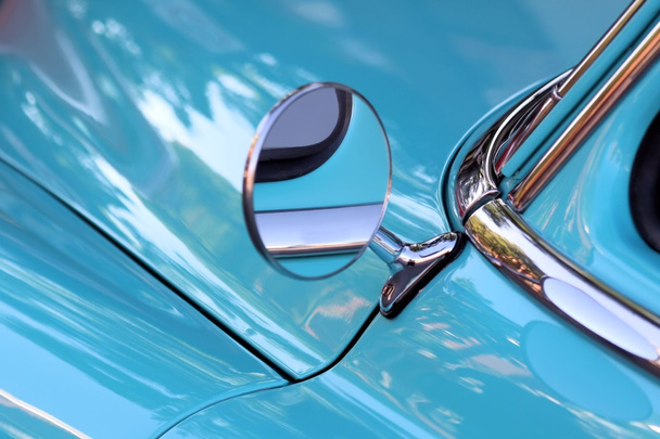 Side Mirror On Classic Car - Photo, Image