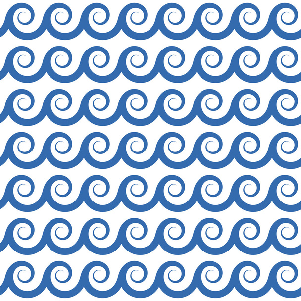 seamless waves background - Vector, Image