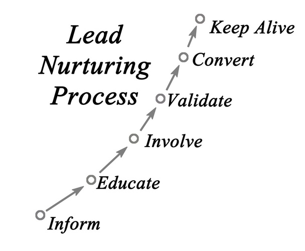 Diagram of Lead Nurturing Process - Photo, Image