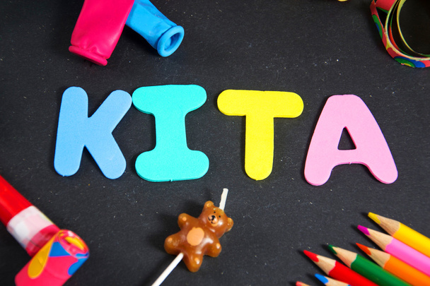 Kita- deutsches Wort für Kinderzimmer - Foto, Bild