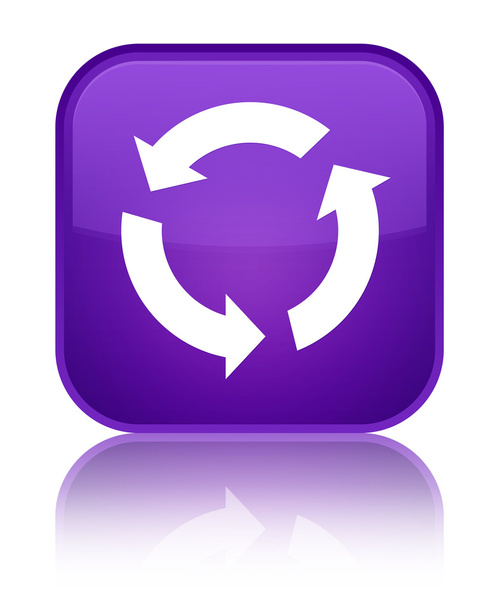 Actualizar icono brillante botón cuadrado púrpura
 - Foto, Imagen