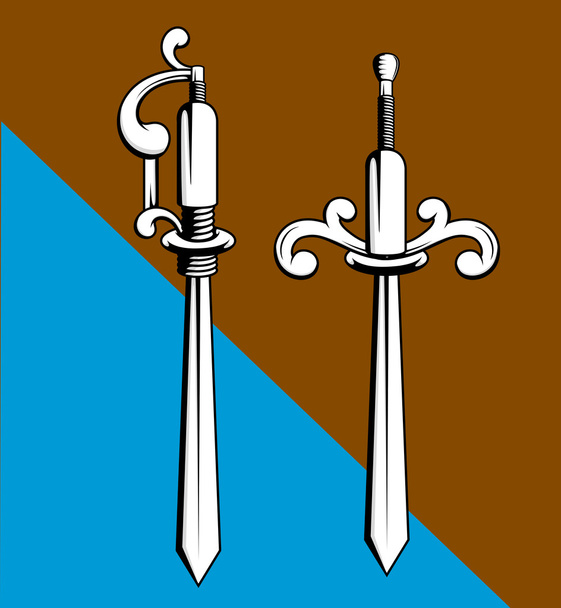 Vector de diseños de espadas antiguas
 - Vector, imagen