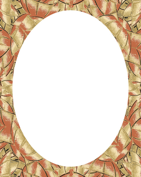 Circle Frame Background with Decorated Borders - Foto, afbeelding