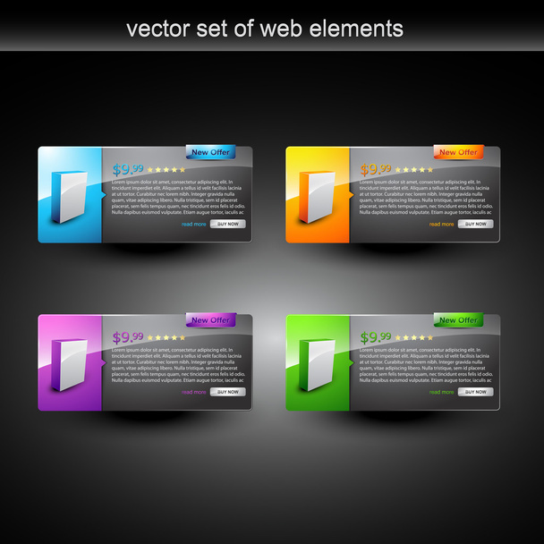 web product display - Διάνυσμα, εικόνα