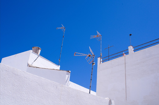 bílé fasády v stará španělská vesnice - Fotografie, Obrázek