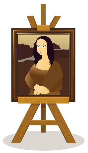 Mona lisa stojan - Vektor, obrázek