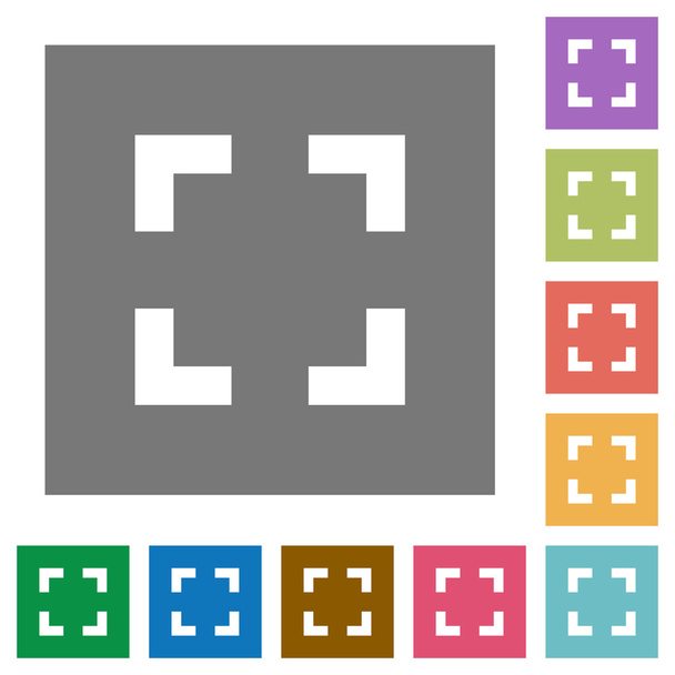 Ferramenta seletora ícones planos quadrados
 - Vetor, Imagem