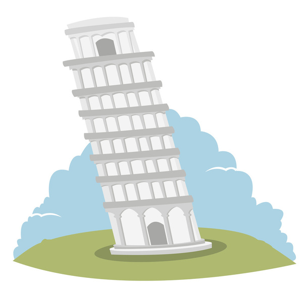 Пизанская башня - Вектор,изображение