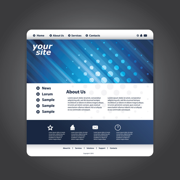 Abstract business web site design template vector - Вектор, зображення