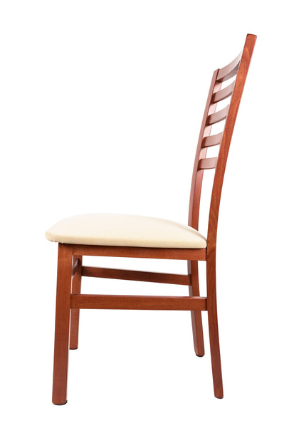 Ξύλινη καρέκλα σε λευκό φόντο - Φωτογραφία, εικόνα
