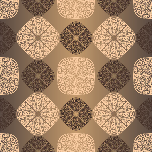 Seamless vintage brown pattern - ベクター画像