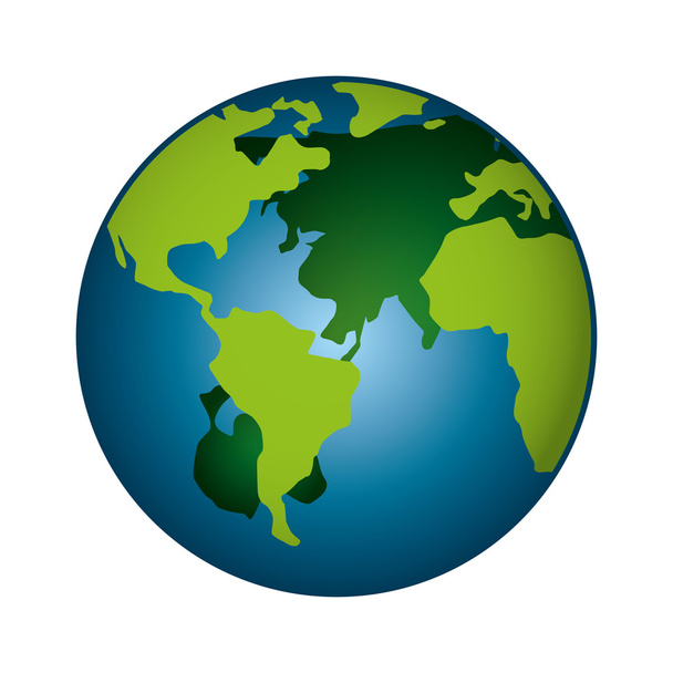 Welt Planet Erde Ikone - Vektor, Bild