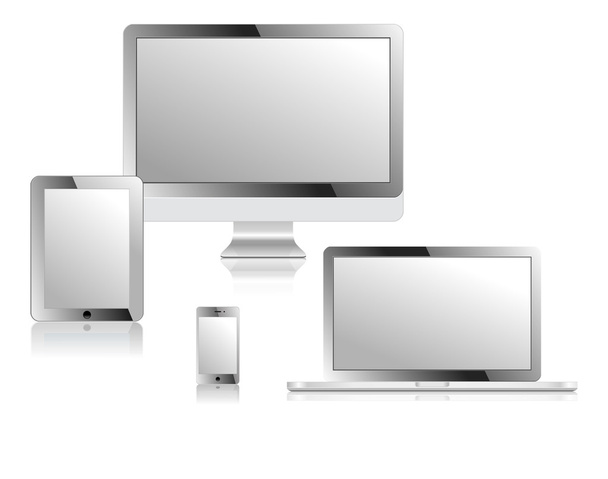 Tablet computer portatile telefono monitor vettoriale illustrazione
. - Vettoriali, immagini