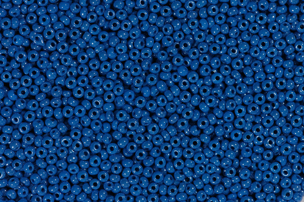 Macro photo of blue beads. - Photo, Image