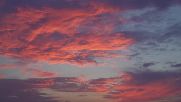 purple skyscape in the evening. - Footage, Video