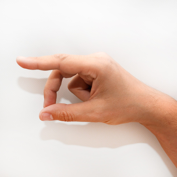 Letter P in American Sign Language (ASL) for deaf people - Photo, Image