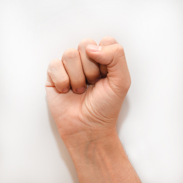 Буква S на американском языке жестов (ASL) для глухих
 - Фото, изображение