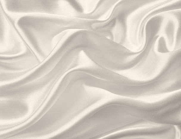 Smooth elegant golden silk or satin texture as background. In Se - Foto, Imagem