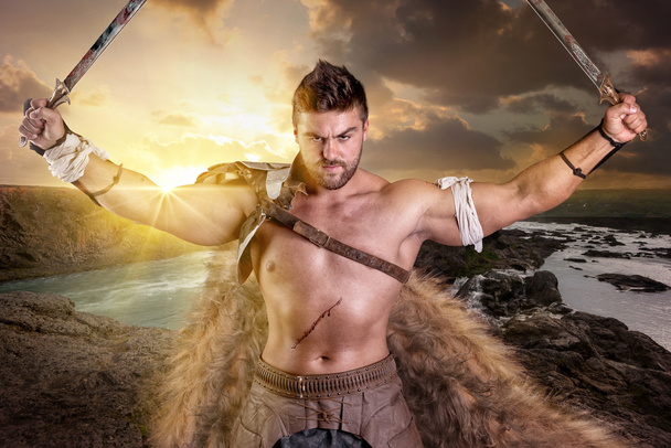 Gladiator, Warrior man - Foto, afbeelding