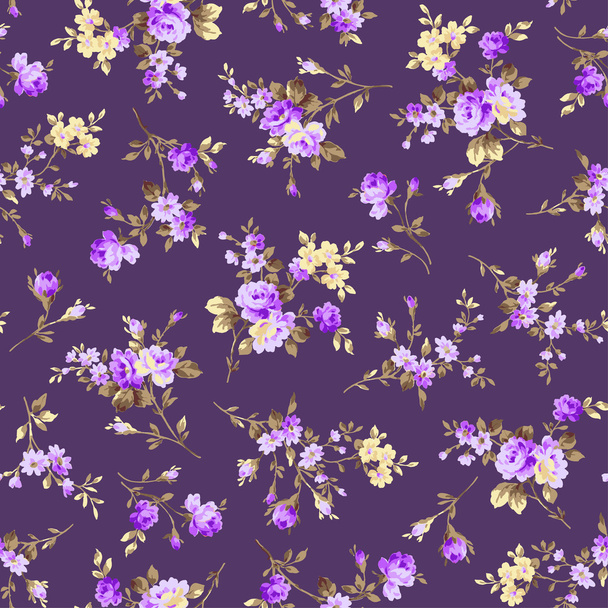 Flower illustration pattern - Vecteur, image