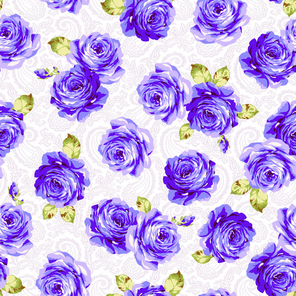 Rose flower pattern, - Vektor, kép