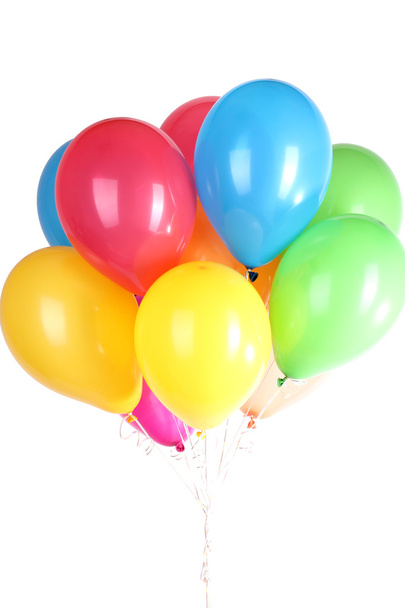 Colorful balloons isolated on white - Zdjęcie, obraz
