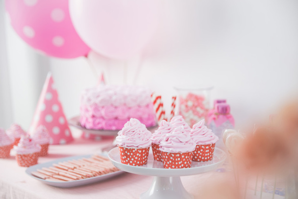 sweet corner of a birthday party - Photo, image