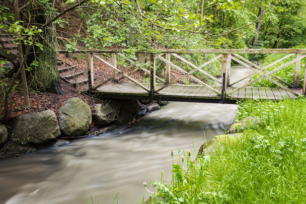 Foot bridge over creek - Photo, Image