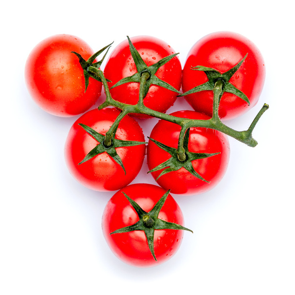 fresh cherry tomato isolated on white background - Foto, imagen