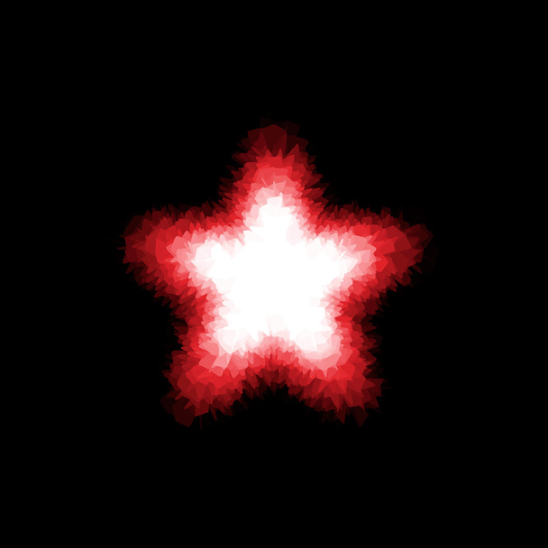Abstract layered star.Vector illustration. - Vetor, Imagem