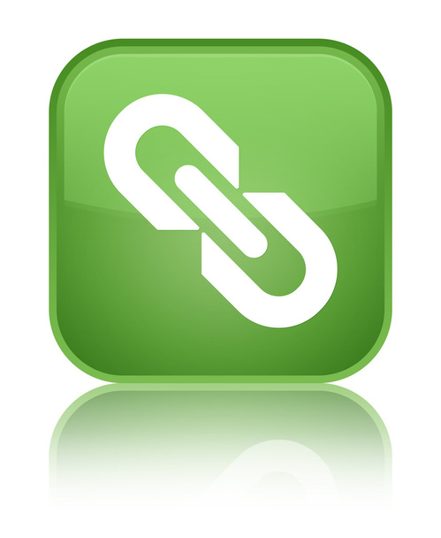 Піктограма посилання блискуча м'яка зелена квадратна кнопка
 - Фото, зображення
