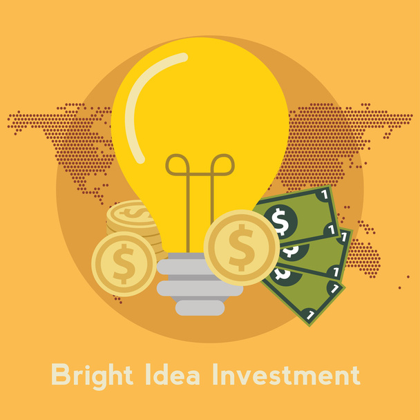 crowdfunding investing banner - Vector, Image