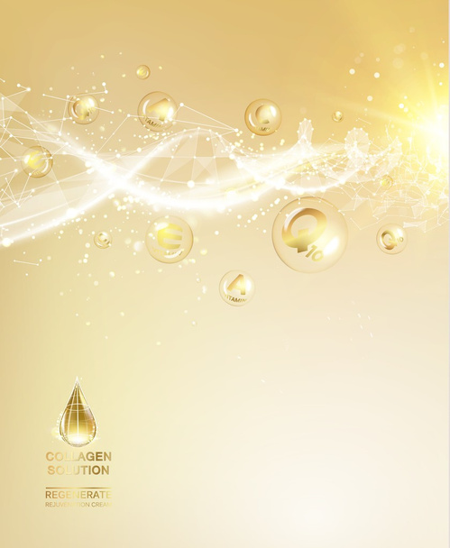 Protection and whitening cream. - Vector, Image