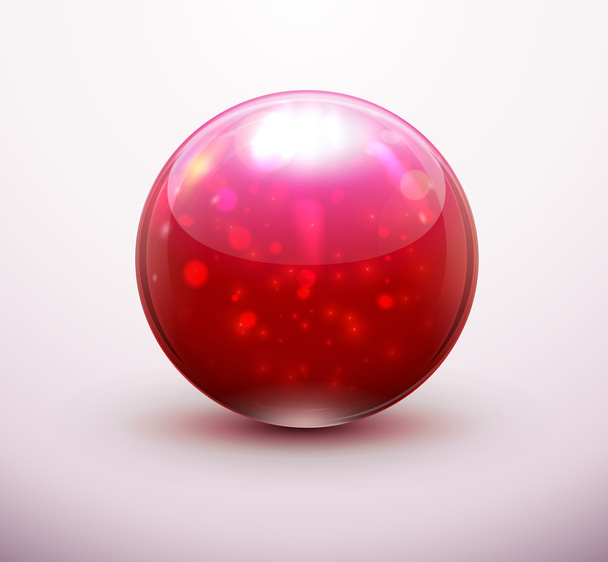 Red glass marble - Photo, image