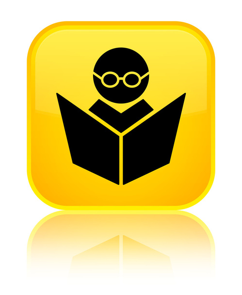 Навчання піктограми блискучої жовтої квадратної кнопки
 - Фото, зображення