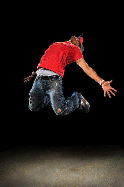 Hip Hop Dancer Jumping - Foto, afbeelding