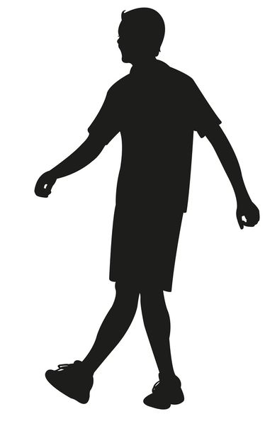 男性の体のシルエットベクトル - ベクター画像